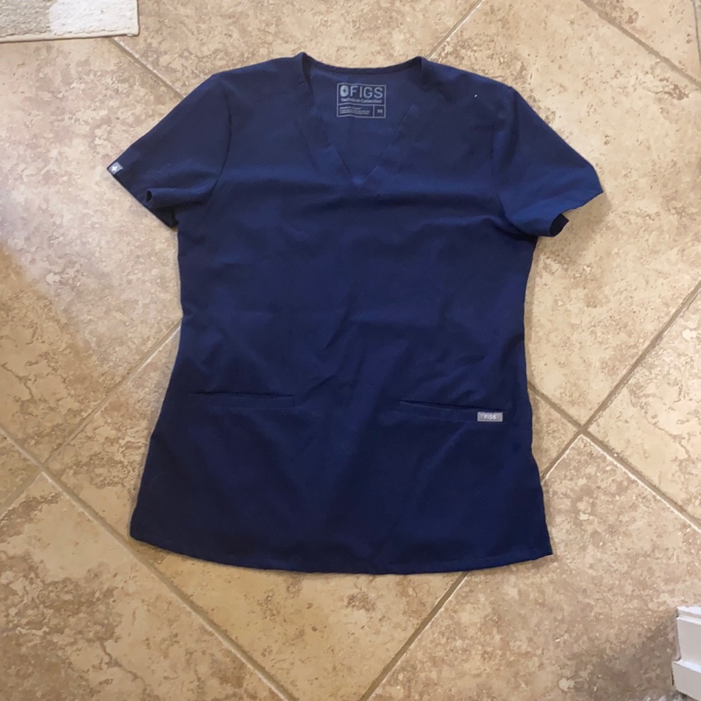 FIGS Casma Scrub Top- Navy